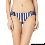 Anne Cole Women's Tab Side Bikini Swim Bottom Don’t Smock Me Navy White Stripe B07K4BFKG8
